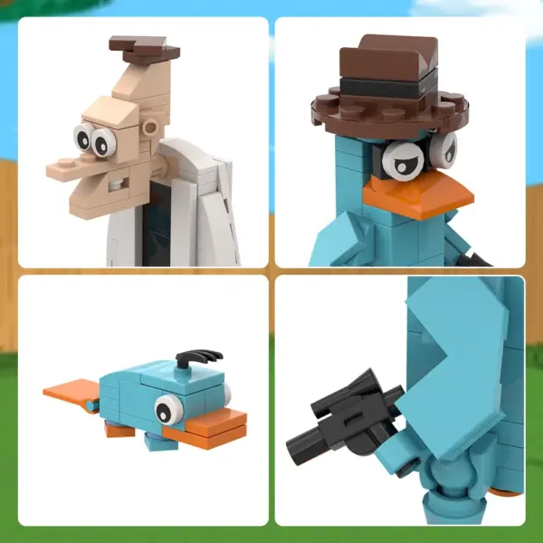 Gobricks MOC Perry and Doofenshmirtz Building Blocks Set - Image 6