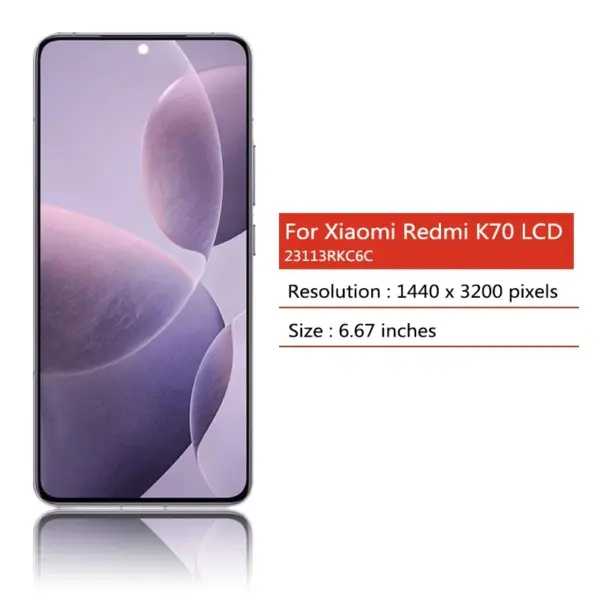 Xiaomi Redmi K70 Pro LCD Screen Assembly - Image 2