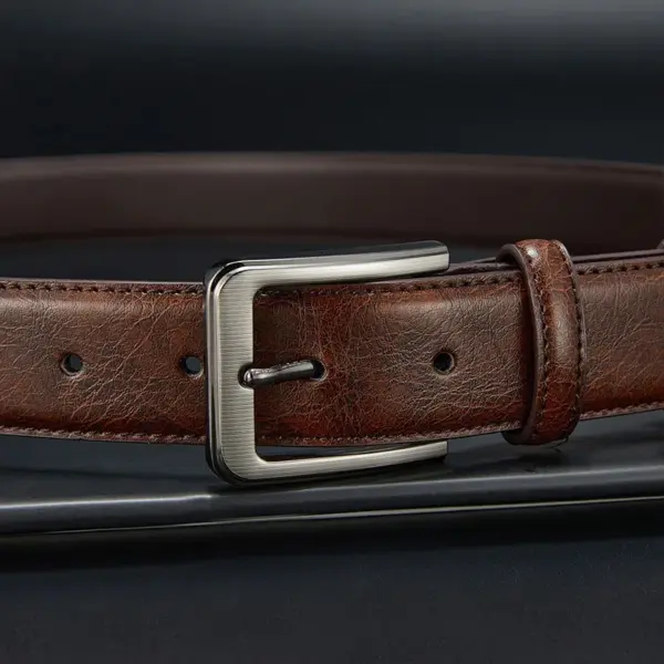 Genuine Leather Men's Business Belt - Image 4