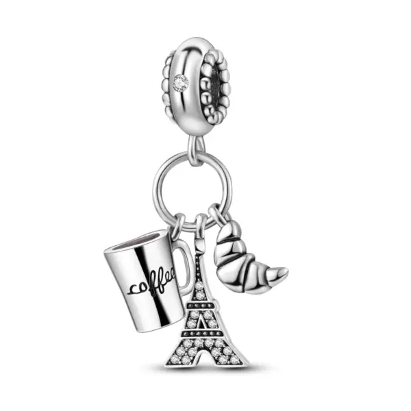 Travel Rome Paris Plane Charm for Jewelry - Image 22