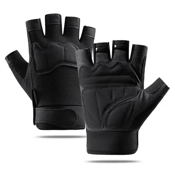 Outdoor Microfiber Half Finger Tactical Gloves - Image 8