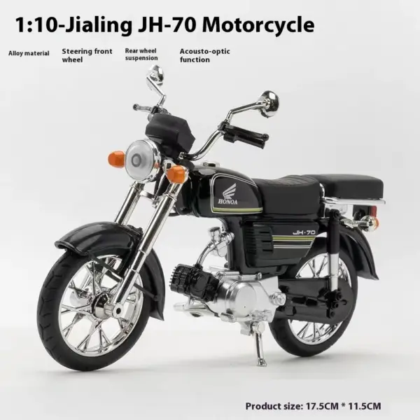 1/12 Honda JiaLing JH-70 Diecast Motorcycle Model - Image 8