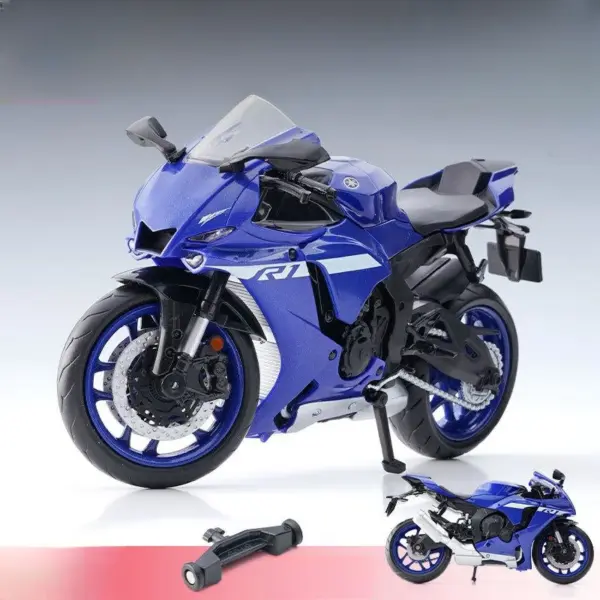 1/12 Yamaha YZF-R1M 2022 Diecast Motorcycle Model - Image 12