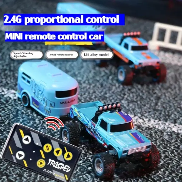 1:64 Off-Road RC Car with Lights for Kids - Image 2