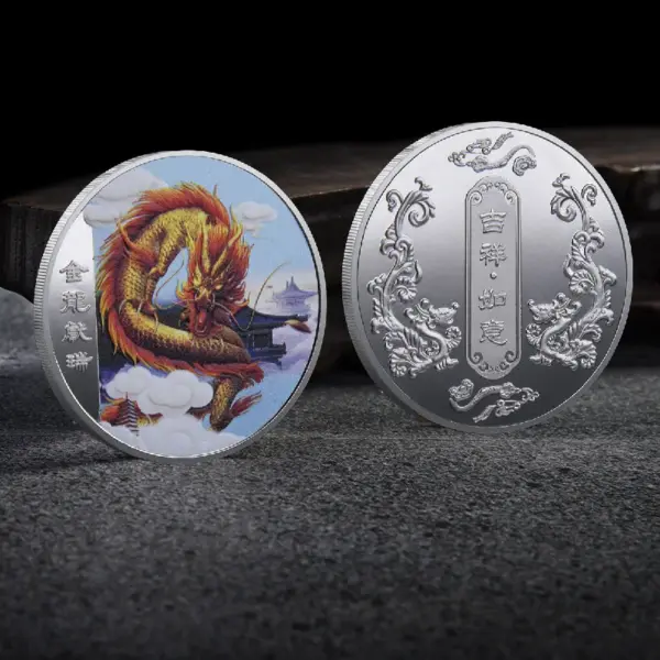 2024 Chinese Dragon Lucky Coin Gold Plated Collectible - Image 15