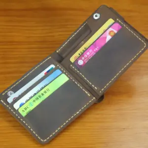 Luxury Handmade Cow Leather Wallet WF310 22 Sb86c9b5fa05a48c09f02262f849b2c36s