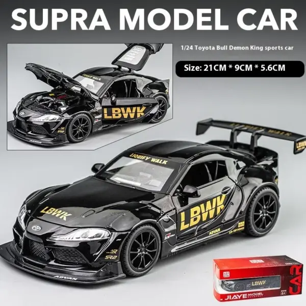 1:22 Toyota Supra Alloy Diecast Model - Image 6