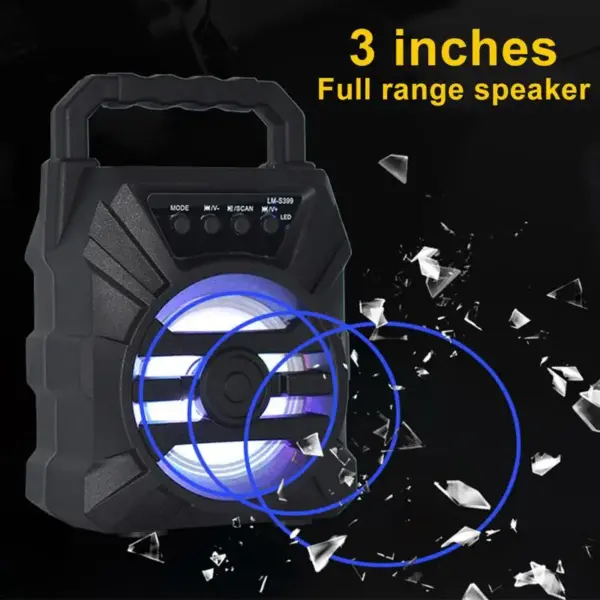 Portable Bluetooth Speaker with 500mAh Battery - Image 4