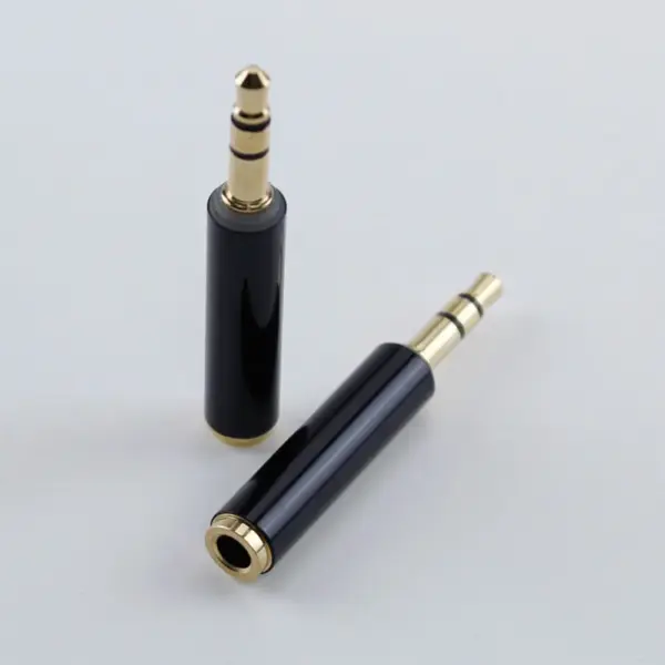 Pure Copper Gold Plated 3.5mm TRRS Audio Adapter - Image 2