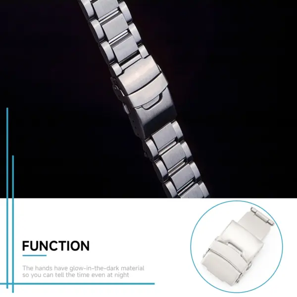 18/20/22mm Stainless Steel Watchband Clasp with Tools - Image 4