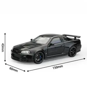 1:32 Nissan Skyline GTR R34 Diecast Car Model 15 Sb918158642424bc59e7301e3a52db9e0T 5