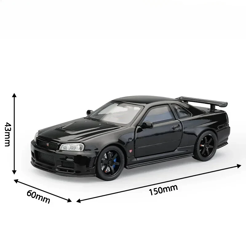 1:32 Nissan Skyline GTR R34 Diecast Car Model 8 1:32 Nissan Skyline GTR R34 Diecast Car Model - Image 8