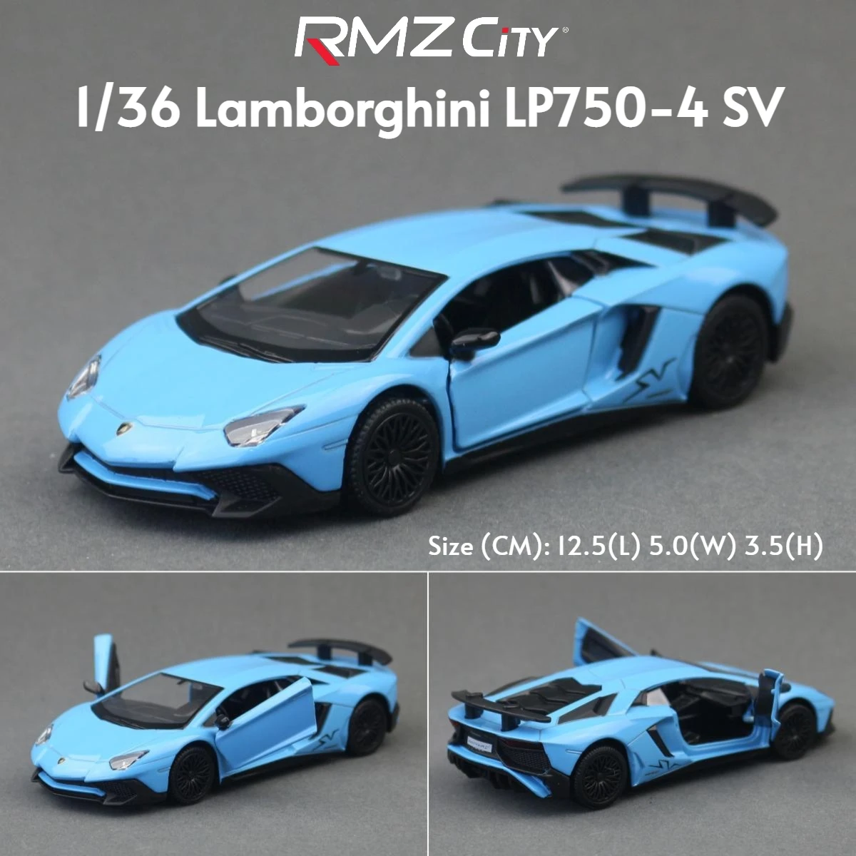1/36 Lamborghini Super Sport Diecast Model Toy 9 1/36 Lamborghini Super Sport Diecast Model Toy - Image 9