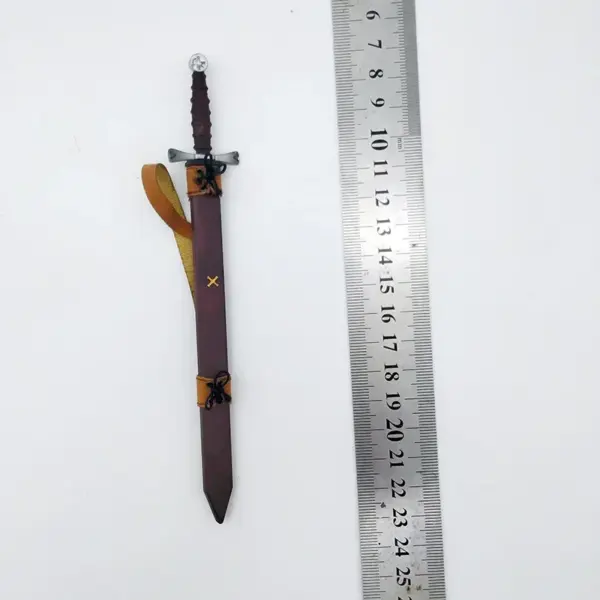 1/6 Scale Alloy Sword with Scabbard for Action Figures - Image 4