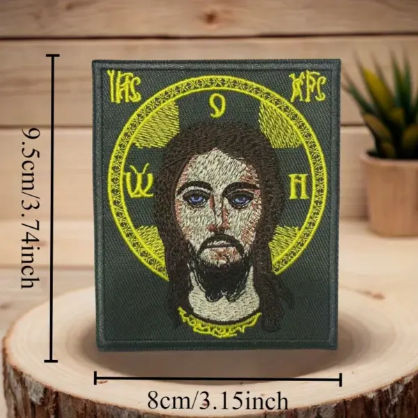 Jesus Embroidery Tactical Patch for Clothing - Image 2