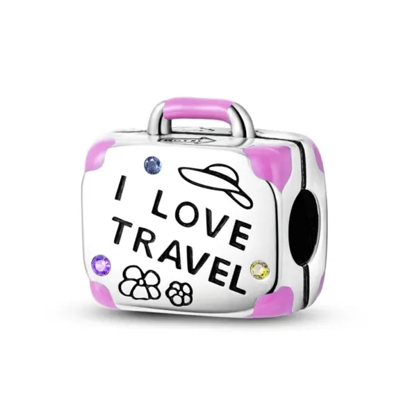 Travel Rome Paris Plane Charm for Jewelry - Image 29