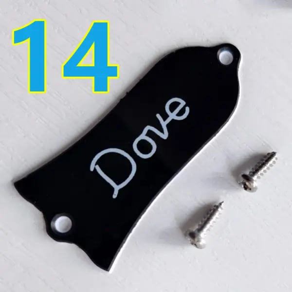 Black 2-Ply Guitar Truss Rod Cover for LP & SG - Image 9