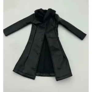 1/6 Scale Black PU Leather Windbreaker for Action Figures 13 Sb9995dd60ae044da8fc2c0cca96d0e0ac