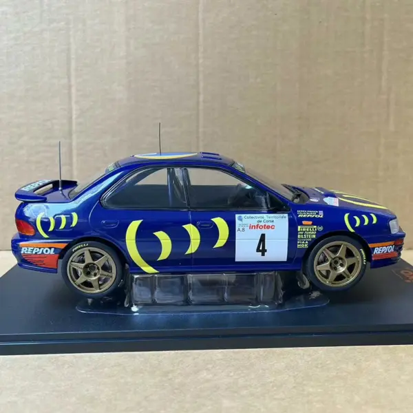 IXO 1:18 Subaru Impreza #4 1995 Diecast Model - Image 4