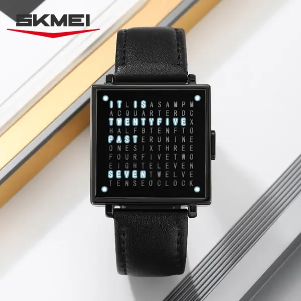 SKMEI 2388 Digital Leather Men's Watch - Image 4