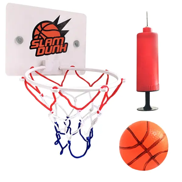 Mini Indoor Basketball Hoop Set with Ball and Pump - Image 7