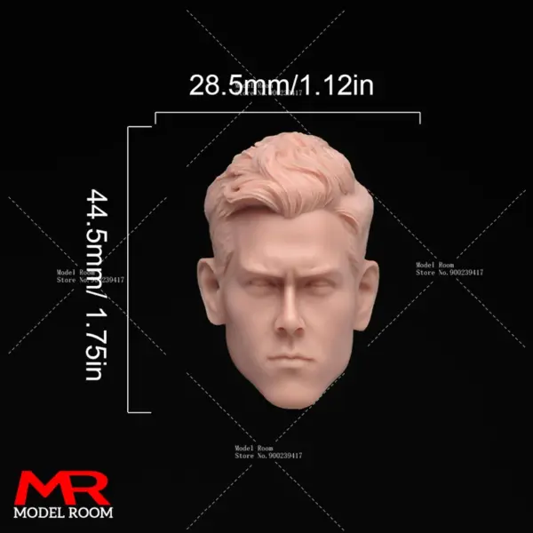 Unpainted 1/6 Leonardo Head Sculpt Model - Image 22