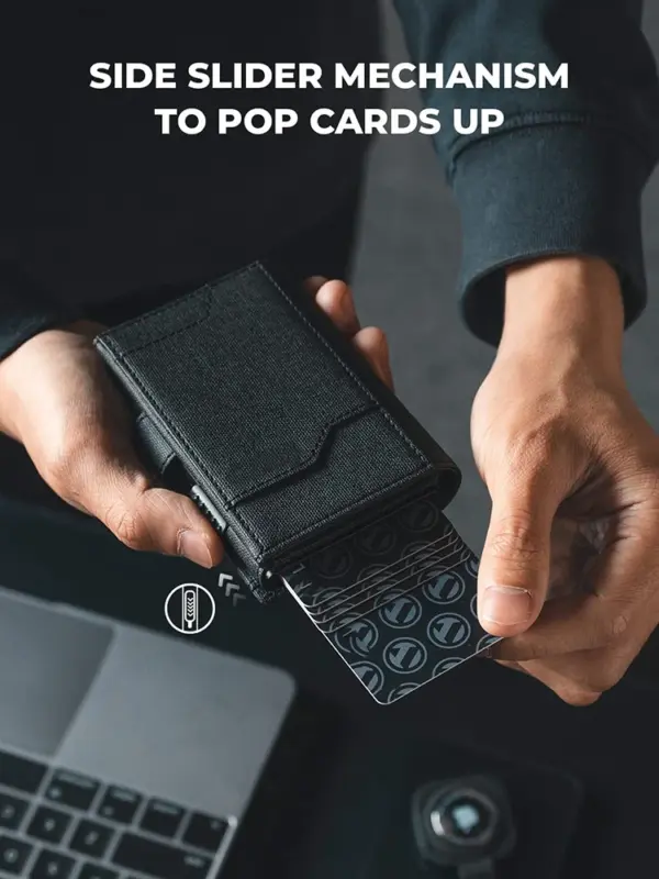 Pop Up Card Wallet RFID Blocking Short Men’s Wallet - Image 6