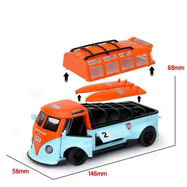 1:32 Volkswagen T1 Bus Diecast Model with Sound - Image 6