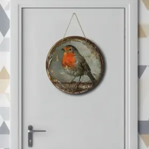 Vintage Robin Wall Decorative Logo Plate 10 Sba662646d08b4973aa358424bae7bd80m