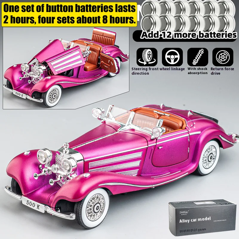 Retro Mercedes Benz 1:24 Diecast Model 8 Retro Mercedes Benz 1:24 Diecast Model - Image 8