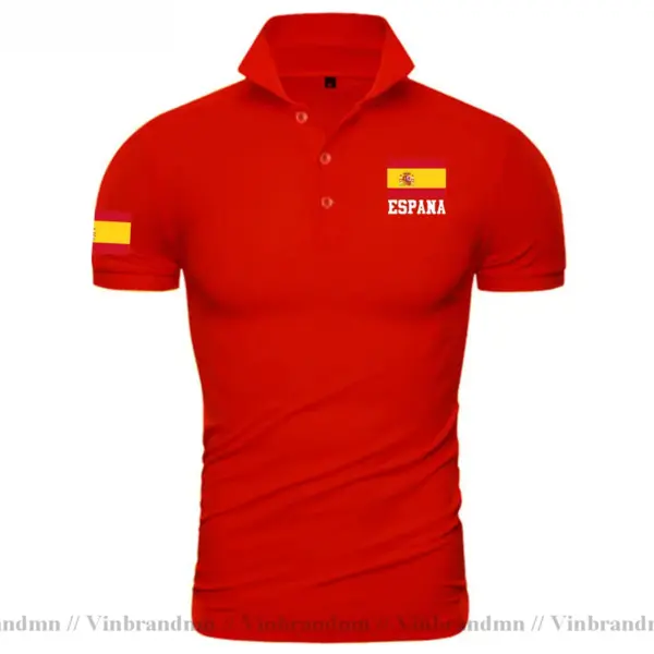 Spain Flag Polo Shirt for Men - Image 15