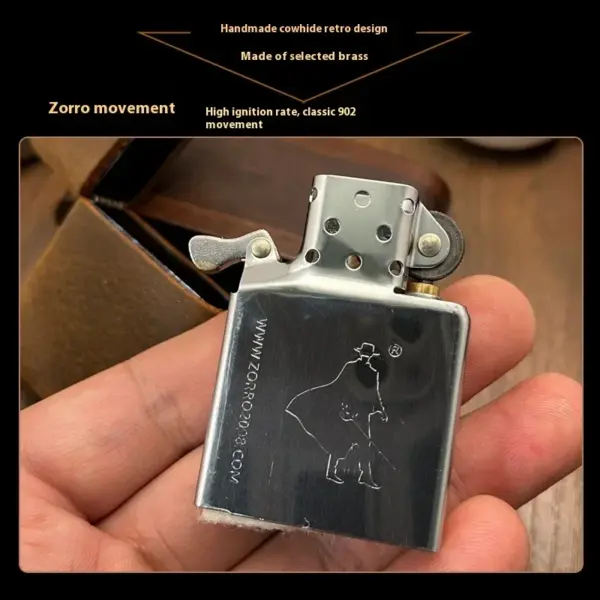 Vintage Metal Kerosene Gasoline Lighter for Men - Image 3
