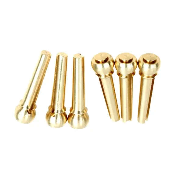 Brass Acoustic Guitar Bridge Pins Set - Image 3