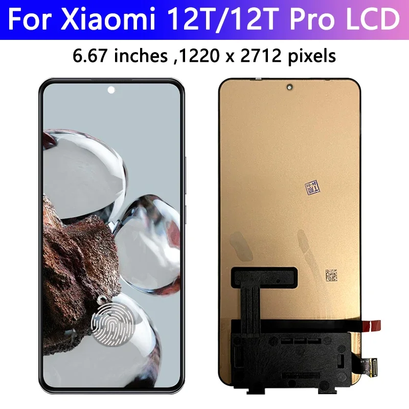 6.76 inches AMOLED Replacement Screen for Xiaomi Mi 12T Pro 3 6.76 inches AMOLED Replacement Screen for Xiaomi Mi 12T Pro - Image 3