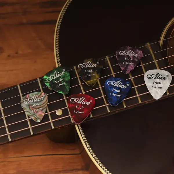 Alice Pearl Celluloid Guitar Picks Set 30/40/50pcs - Image 3
