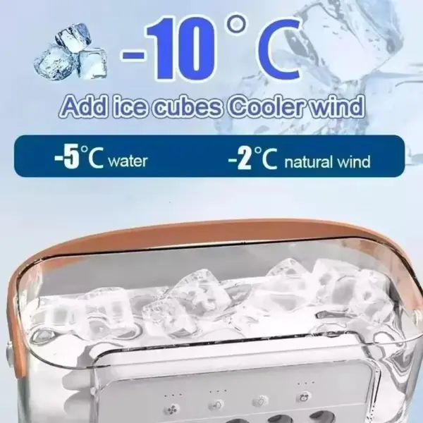 Portable 3-in-1 Air Cooler Fan with LED Light - Image 2