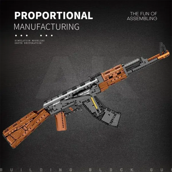 AK47 Assault Rifle Model Building Blocks Kit - Image 2