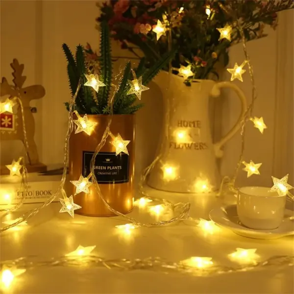 Star String Lights USB Battery Operated Fairy Lights - Image 5