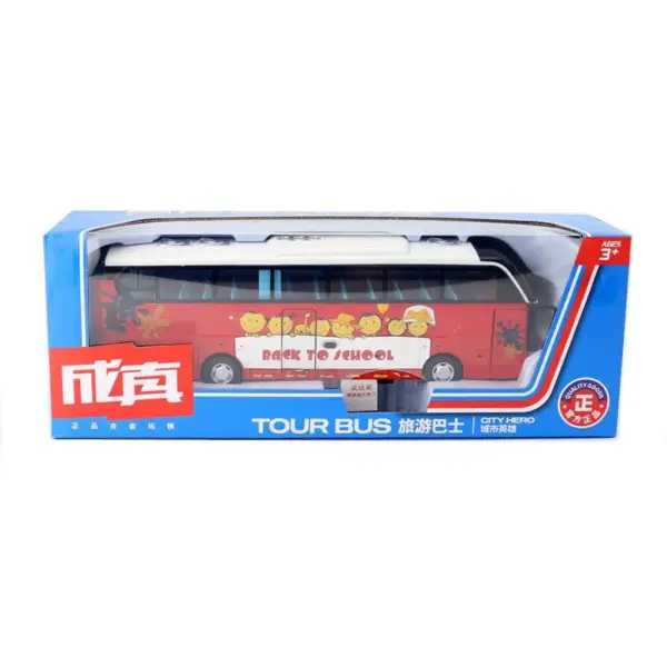 1:50 Alloy Tourist Bus Model Simulation Lights - Image 6