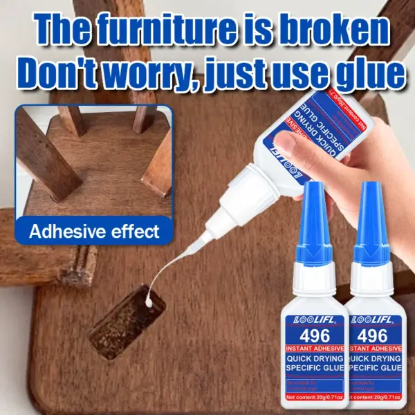 LOOLIFL 496 High Strength Instant Super Glue 20ml - Image 2