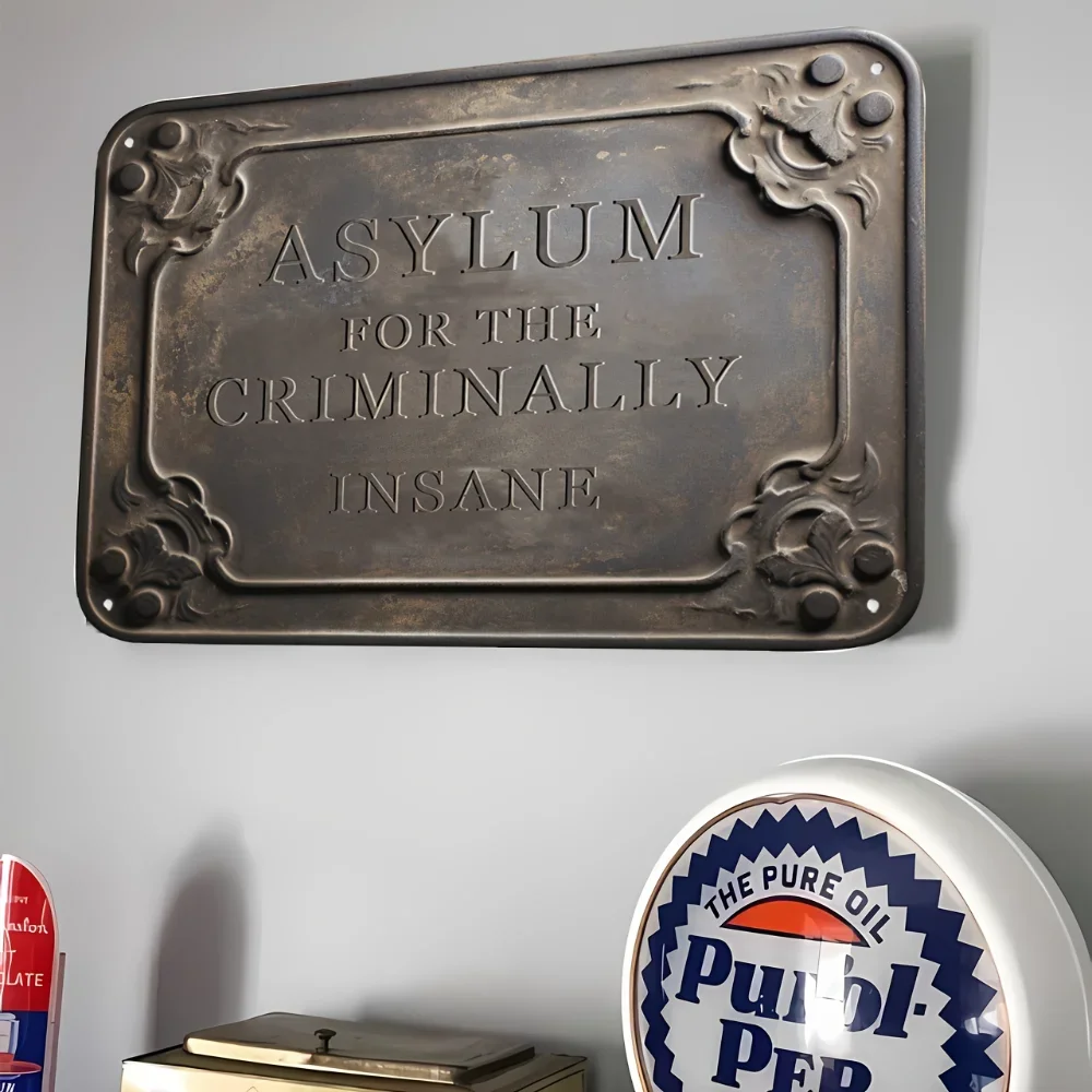 Vintage Metal Tin Wall Decor Sign 3 Vintage Metal Tin Wall Decor Sign - Image 3