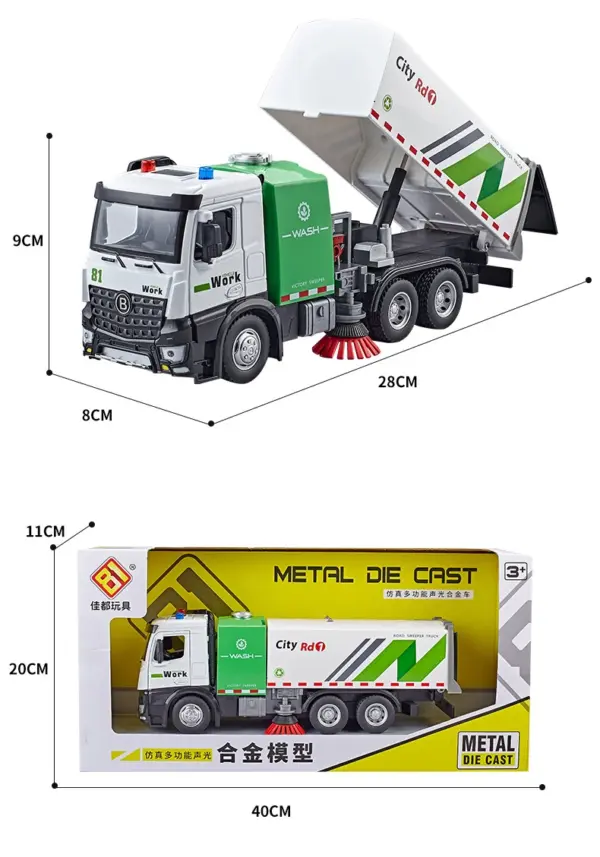 Water Spray Fire Engine Model Toy for Kids - Image 9
