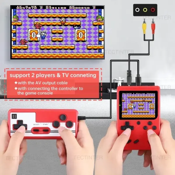 8-Bit Retro Portable Game Console with 500 Built-in Games - Image 3
