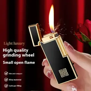Ultrathin Metal Gas Lighter BD8065 for Men 24 Sbcd8c32a0d324f418ec245155258d729K