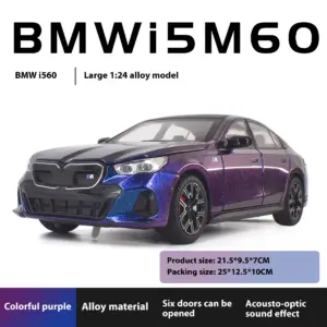 1:24 BMW I5 M60 Xdrive Diecast Model Car 23 Sbd1786a55c8747689418fd22183a11b7x