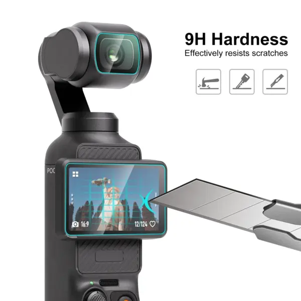 PULUZ Tempered Glass Protector for DJI Osmo Pocket 3 - Image 3