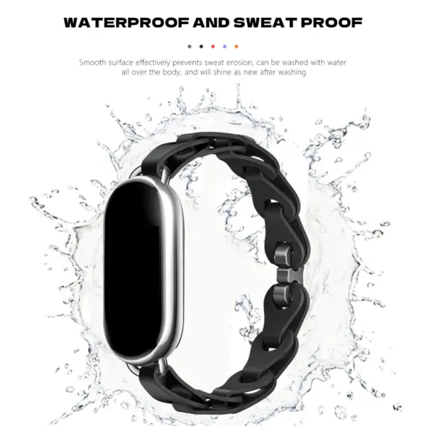 Silicone Replacement Strap for Xiaomi Mi Band 8 and 9 - Image 4