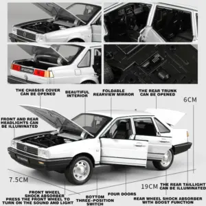 Volkswagen Santana 1:24 Diecast Model Car with Sound and Light 15 Sbd7b485c6f934d70ad35880b30fc254b8