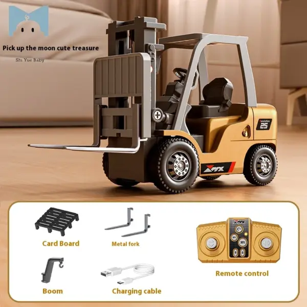 1/64 Scale Remote-Controlled Alloy Forklift Model - Image 4