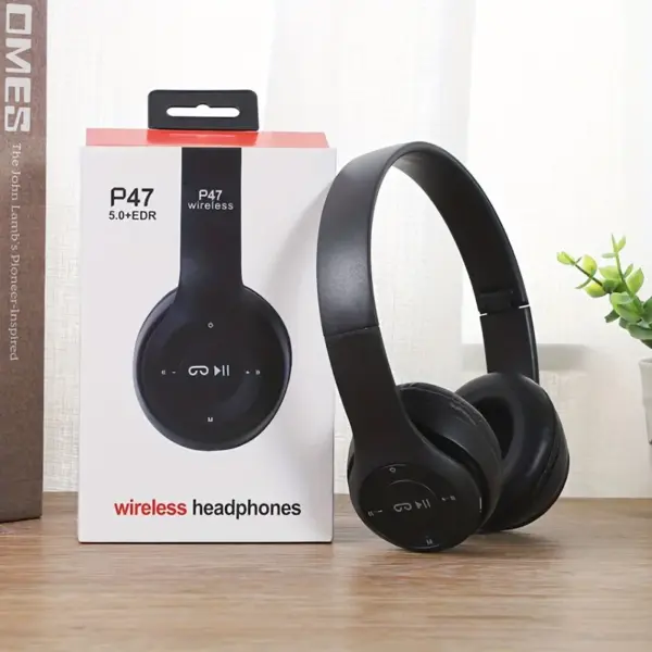P47 Bluetooth 5.0 Wireless Over-Ear Headphones - Image 8